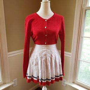 *vintage * red, white and blue cheerleading skirt size s/m
